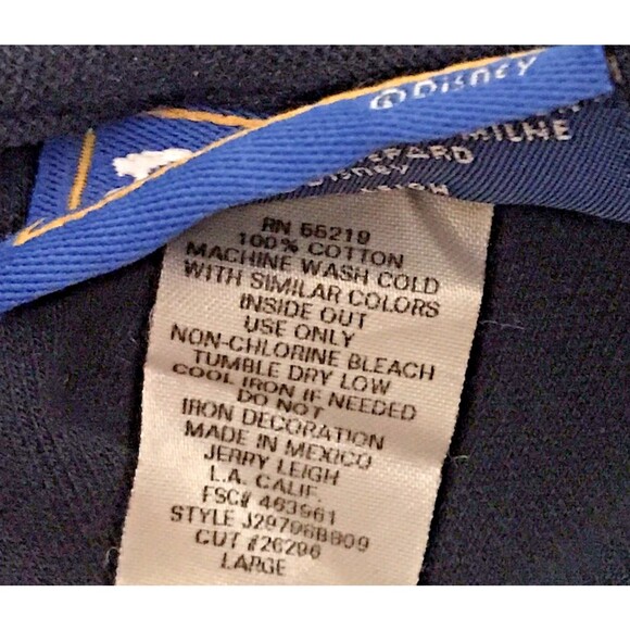 Vintage Winnie The Pooh Disney Polo Shirt Sleeveless Navy Women's L 100% Cotton - Picture 7 of 8